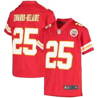 youth nike clyde edwards helaire red kansas city chiefs team
